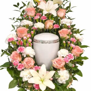 trauerfloristik wien moderner urnenkranz