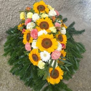 Trauerbukett Sonnenblumen