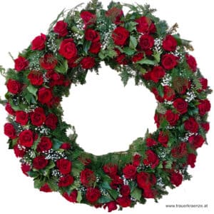 Biedermeierkranz - Rosen - Steckschaum