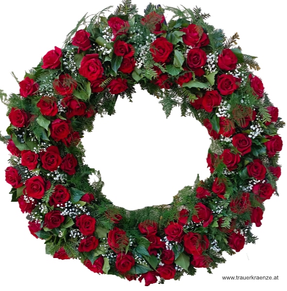 Trauerkranz Biedermeierkranz Rosen